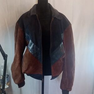 El corte Ingles two tone women's suede jacket size medium